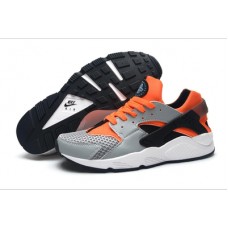 Nike Air Huarache серые с оранжевым